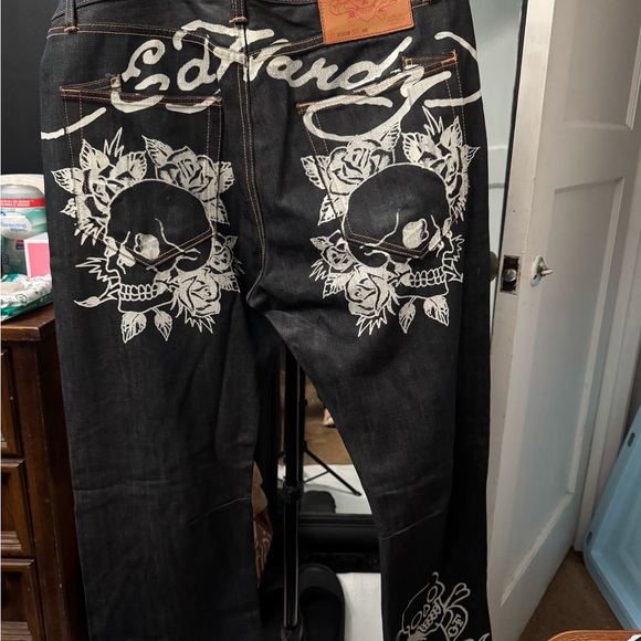 Ed Hardy Death Of Love Kills Slowly Jeans - Picture 1 of 5